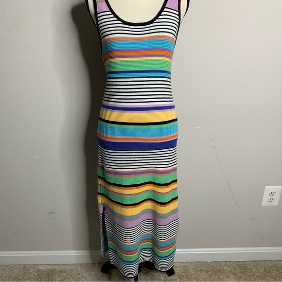 Roxy Sunshine Bouquet Stripe Knit Midi Dress - Picture 9 of 14